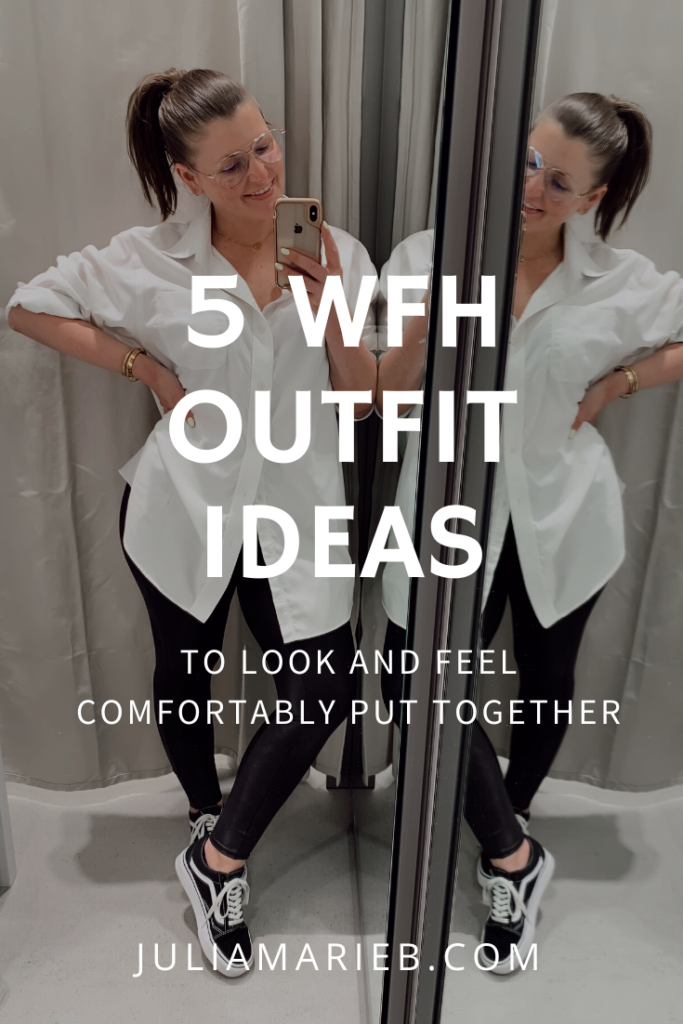 5 WFH LOOKS TO LOOK AND FEEL PUT TOGETHER WHILE STILL BEING COMFORTABLE: http://www.juliamarieb.com/2020/03/29/5-wfh-looks-to-look-chic-+-keep-you-comfortable/. |. @julia.marie.b