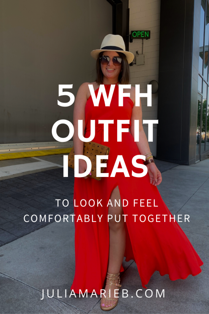 5 WFH LOOKS TO LOOK AND FEEL PUT TOGETHER WHILE STILL BEING COMFORTABLE: http://www.juliamarieb.com/2020/03/29/5-wfh-looks-to-look-chic-+-keep-you-comfortable/. |. @julia.marie.b