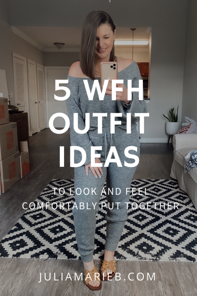 5 WFH LOOKS TO LOOK AND FEEL PUT TOGETHER WHILE STILL BEING COMFORTABLE: http://www.juliamarieb.com/2020/03/29/5-wfh-looks-to-look-chic-+-keep-you-comfortable/. |. @julia.marie.b