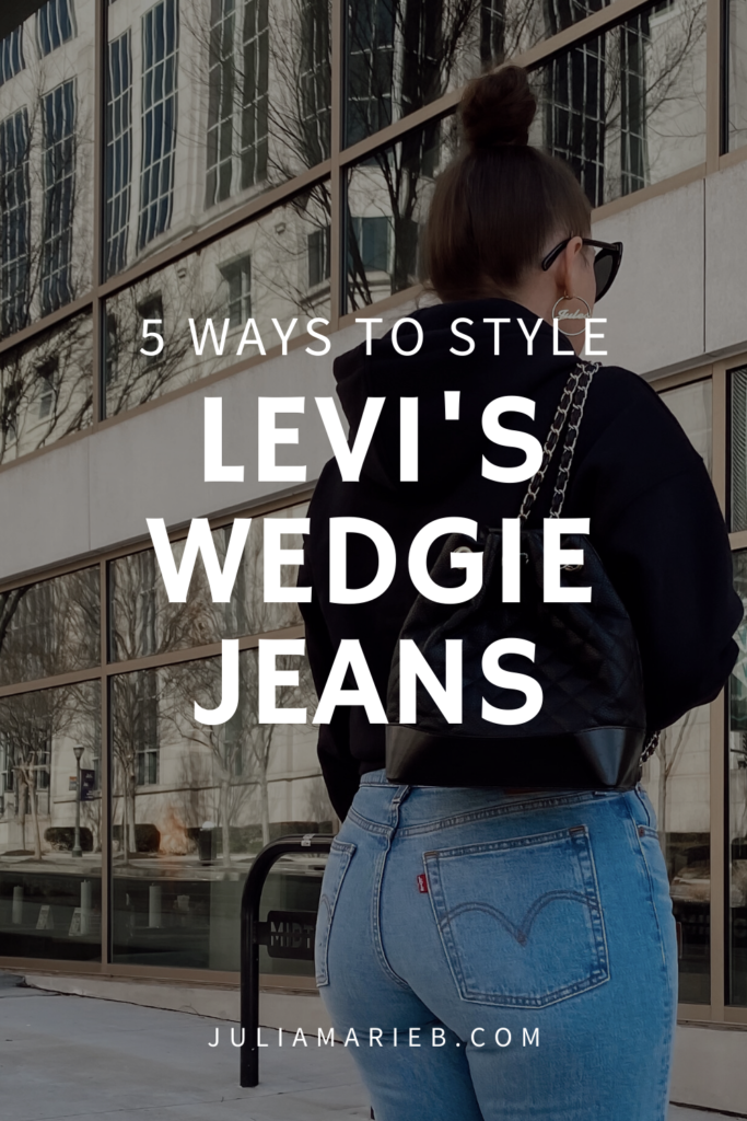 5 WAYS TO WEAR LEVI'S WEDGIE JEANS FOR SPRING: http://www.juliamarieb.com/2020/03/01/5-ways-to-wear-levi's-wedgie-jeans-|-the-rule-of-5/ | @julia.marie.b