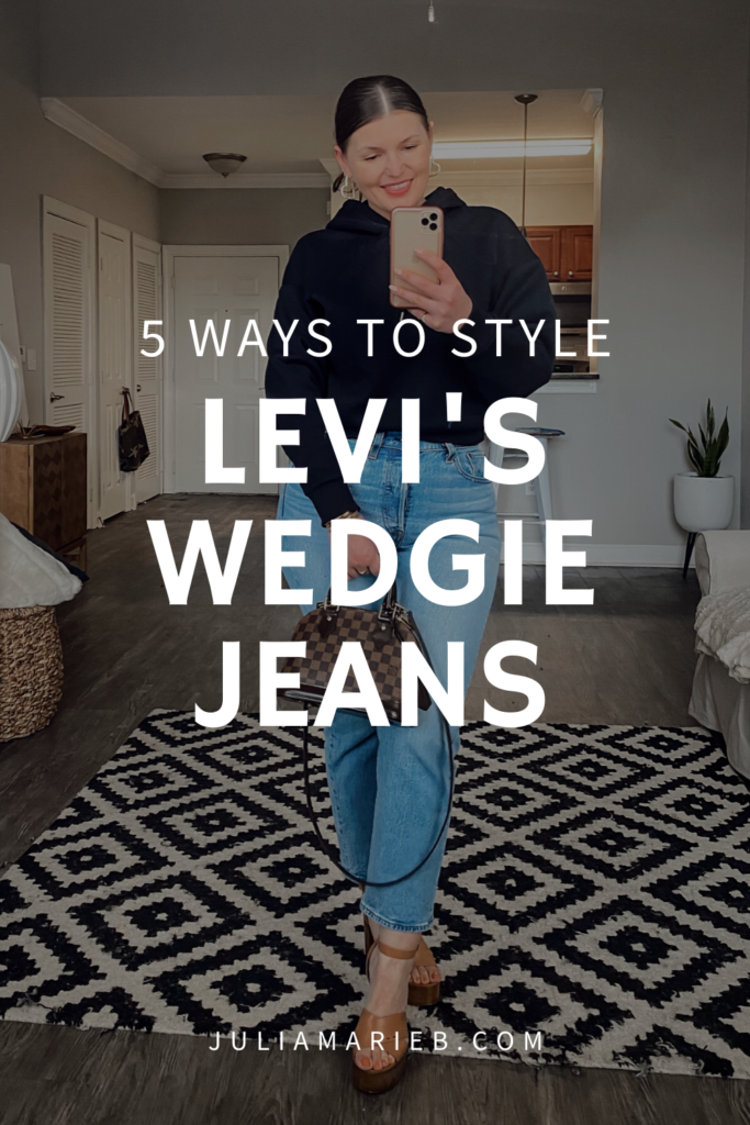 5 WAYS TO WEAR LEVI'S WEDGIE JEANS FOR SPRING: http://www.juliamarieb.com/2020/03/01/5-ways-to-wear-levi's-wedgie-jeans-|-the-rule-of-5/   |    @julia.marie.b