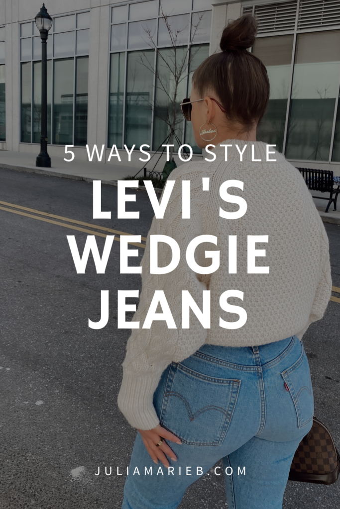 5 WAYS TO WEAR LEVI'S WEDGIE JEANS FOR SPRING: http://www.juliamarieb.com/2020/03/01/5-ways-to-wear-levi's-wedgie-jeans-|-the-rule-of-5/ | @julia.marie.b