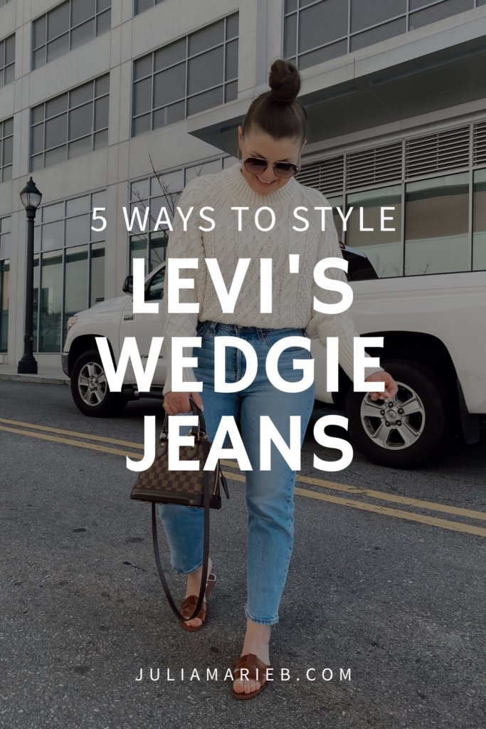 5 WAYS TO WEAR LEVI'S WEDGIE JEANS FOR SPRING: http://www.juliamarieb.com/2020/03/01/5-ways-to-wear-levi's-wedgie-jeans-|-the-rule-of-5/ | @julia.marie.b