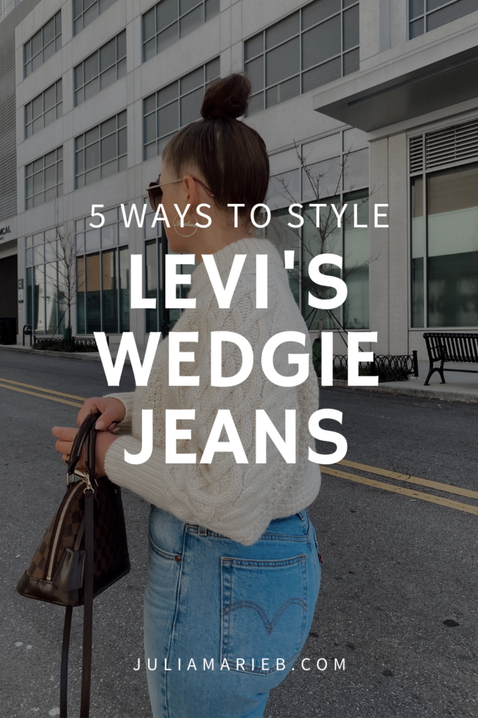 5 WAYS TO WEAR LEVI'S WEDGIE JEANS FOR SPRING: http://www.juliamarieb.com/2020/03/01/5-ways-to-wear-levi's-wedgie-jeans-|-the-rule-of-5/ | @julia.marie.b