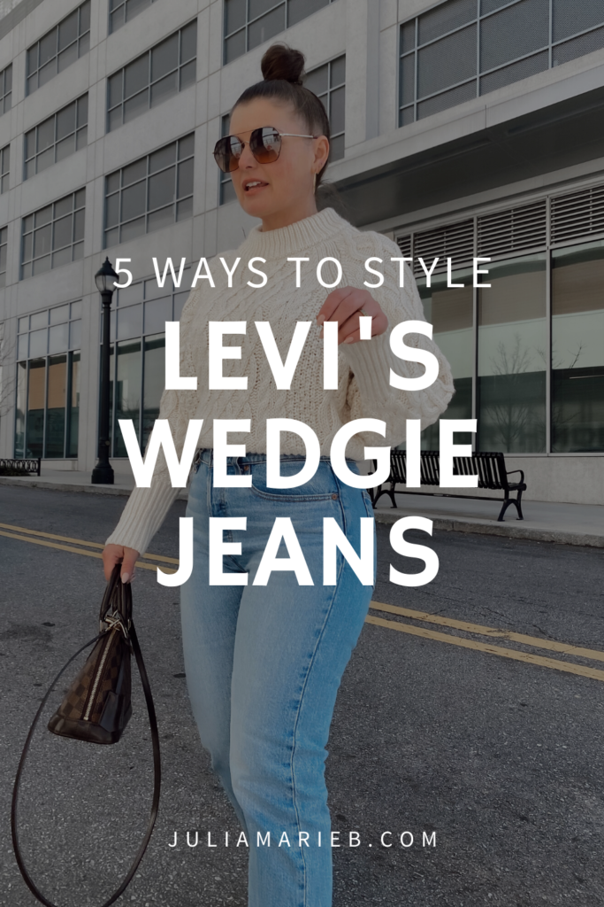 5 WAYS TO WEAR LEVI'S WEDGIE JEANS FOR SPRING: http://www.juliamarieb.com/2020/03/01/5-ways-to-wear-levi's-wedgie-jeans-|-the-rule-of-5/ | @julia.marie.b