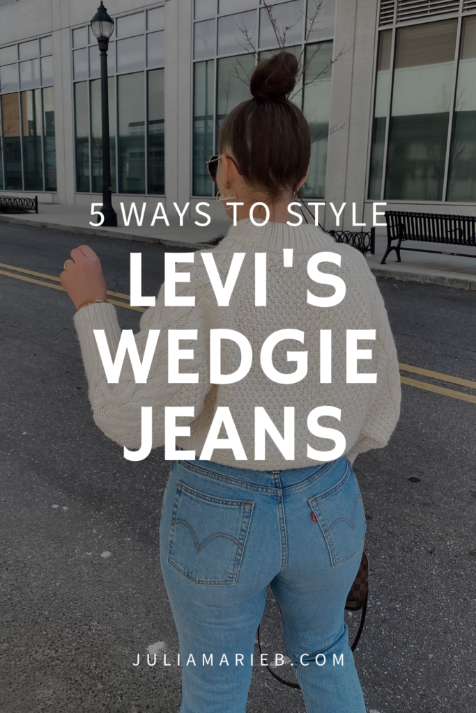 5 WAYS TO WEAR LEVI'S WEDGIE JEANS FOR SPRING: http://www.juliamarieb.com/2020/03/01/5-ways-to-wear-levi's-wedgie-jeans-|-the-rule-of-5/   |    @julia.marie.b