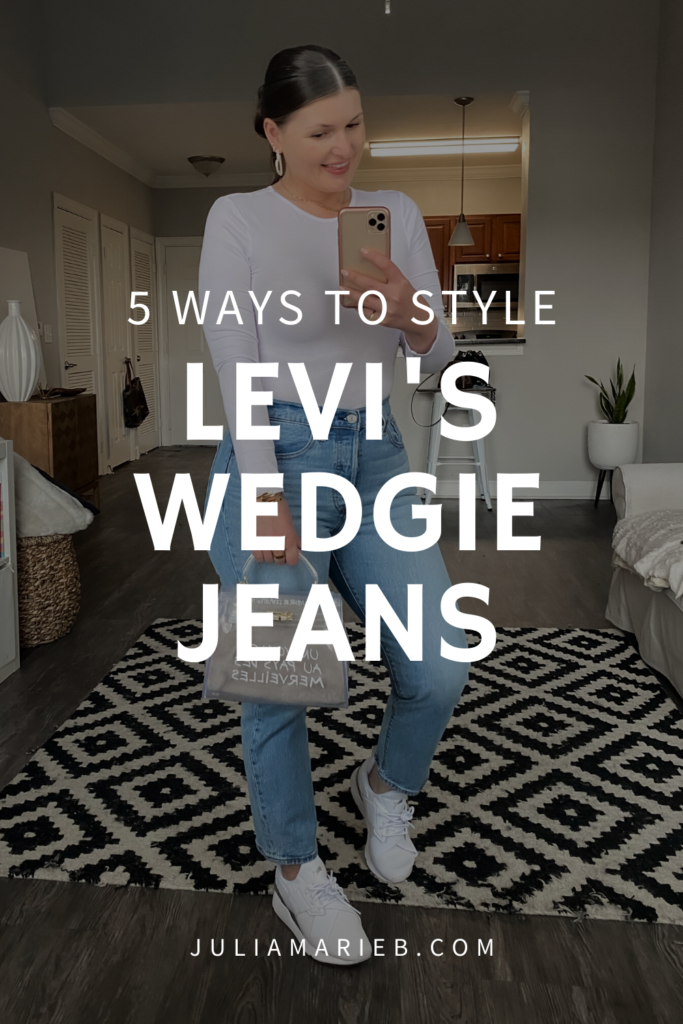 5 WAYS TO WEAR LEVI'S WEDGIE JEANS FOR SPRING: http://www.juliamarieb.com/2020/03/01/5-ways-to-wear-levi's-wedgie-jeans-|-the-rule-of-5/ | @julia.marie.b