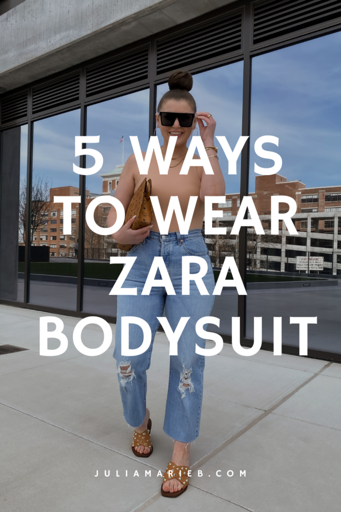 5 WAYS TO WEAR ZARA HALTERNECK BODYSUIT: http://www.juliamarieb.com/2020/03/15/5-ways-to-wear-zara-bodysuit/ | @julia.marie.b