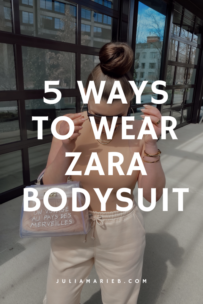 5 WAYS TO WEAR ZARA HALTERNECK BODYSUIT: http://www.juliamarieb.com/2020/03/15/5-ways-to-wear-zara-bodysuit/ | @julia.marie.b