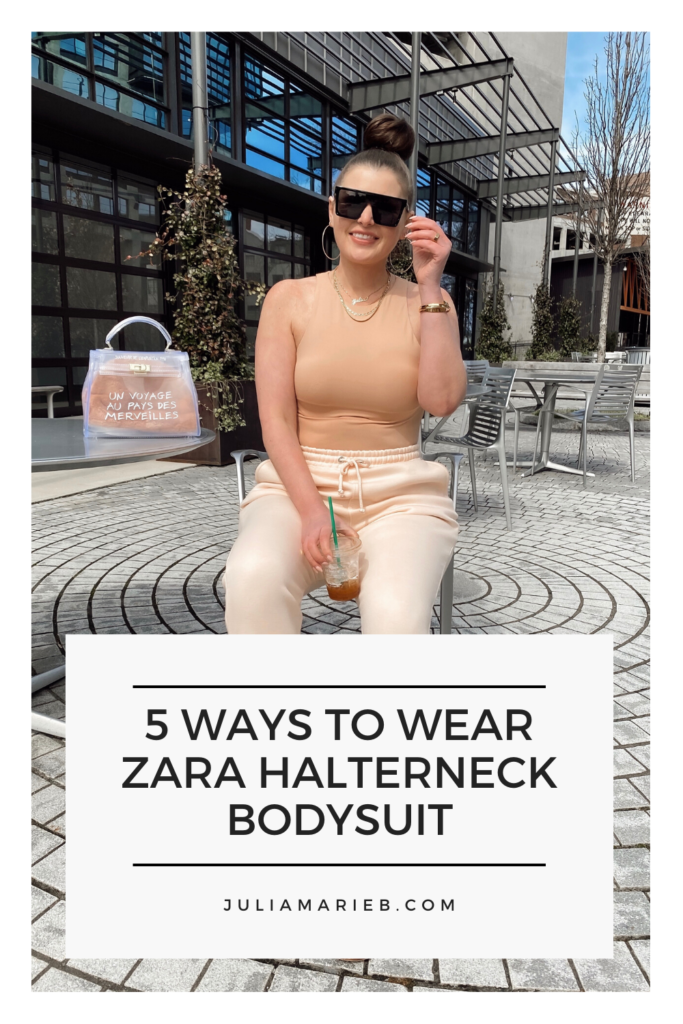 5 WAYS TO WEAR ZARA HALTERNECK BODYSUIT: http://www.juliamarieb.com/2020/03/15/5-ways-to-wear-zara-bodysuit/ | @julia.marie.b
