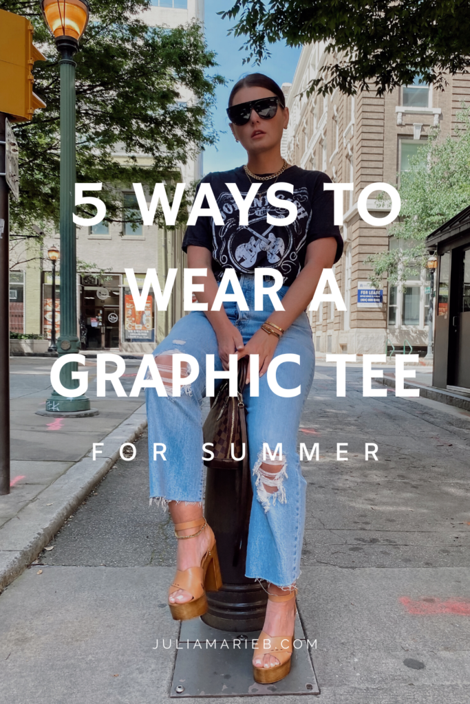 5 WAYS TO WEAR A GRAPHIC TEE FOR SUMMER: http://www.juliamarieb.com/2020/05/31/5-ways-to-style-graphic-tee-for-summer-|-the-rule-of-5/ | @julia.marie.b