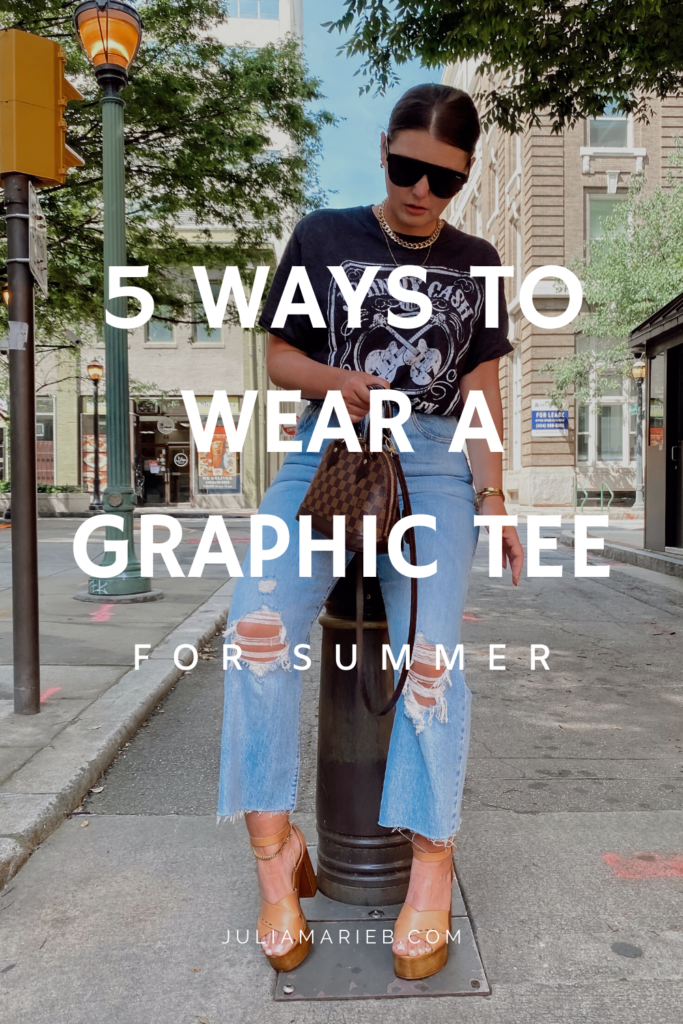 5 WAYS TO WEAR A GRAPHIC TEE FOR SUMMER: http://www.juliamarieb.com/2020/05/31/5-ways-to-style-graphic-tee-for-summer-|-the-rule-of-5/ | @julia.marie.b