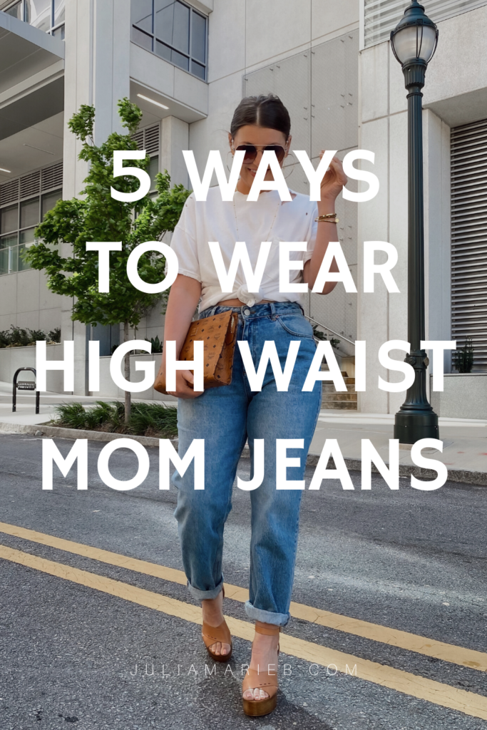 5 WAYS TO WEAR HIGH WAIST SLOUCHY JEANS FOR SUMMER: http://www.juliamarieb.com/2020/05/20/5-ways-to-wear-slouchy-jeans-|-the-rule-of-5/ | @julia.marie.b