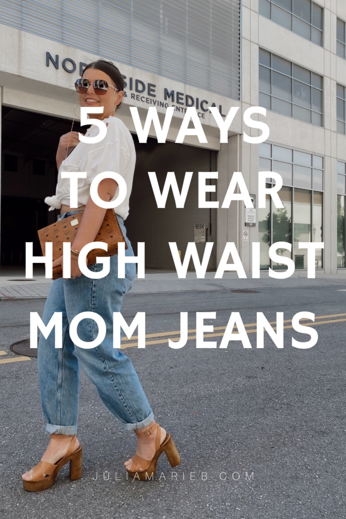 5 WAYS TO WEAR HIGH WAIST SLOUCHY JEANS FOR SUMMER: http://www.juliamarieb.com/2020/05/20/5-ways-to-wear-slouchy-jeans-|-the-rule-of-5/ | @julia.marie.b