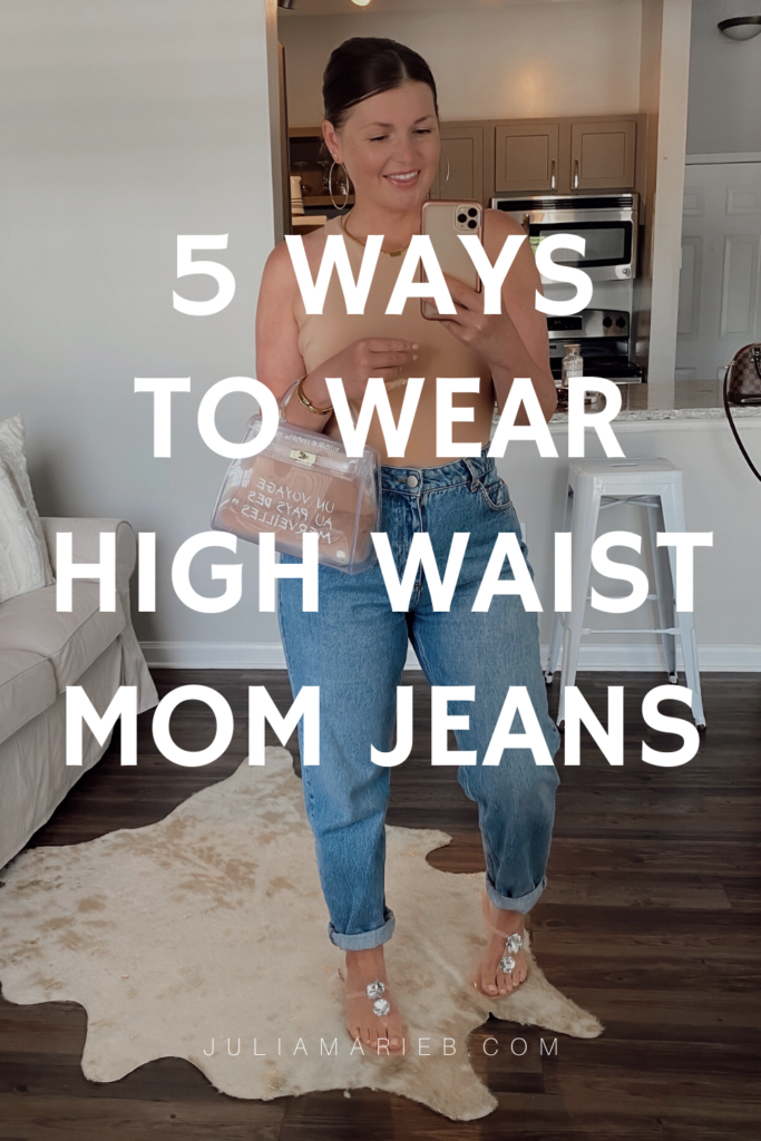 5 WAYS TO WEAR HIGH WAIST SLOUCHY JEANS FOR SUMMER: http://www.juliamarieb.com/2020/05/20/5-ways-to-wear-slouchy-jeans-|-the-rule-of-5/ | @julia.marie.b