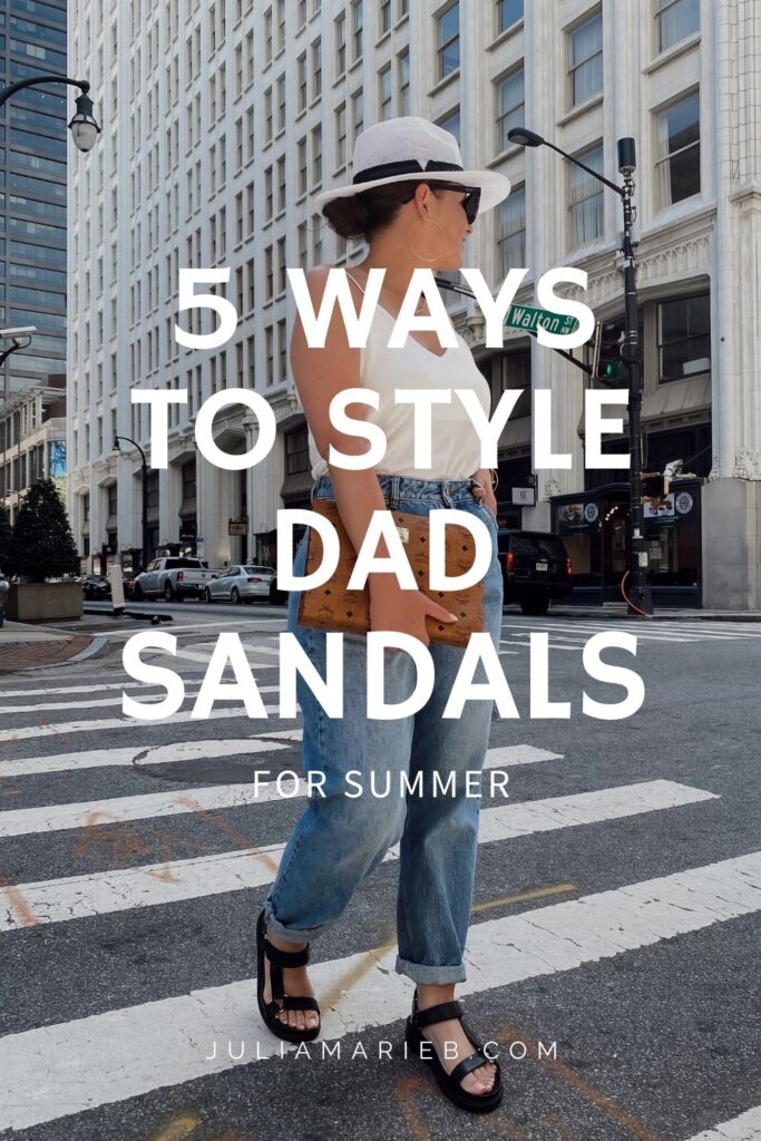 5 WAYS TO WEAR DAD SANDALS: http://www.juliamarieb.com/2020/06/07/5-ways-to-style-dad-sandals-|-the-rule-of-5/ | @julia.marie.b