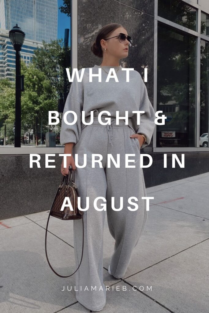 WHAT I BOUGHT (& returned) IN AUGUST: http://www.juliamarieb.com/2020/08/30/what-i-bought-(and-returned)-in-august/ | @julia.marie.b