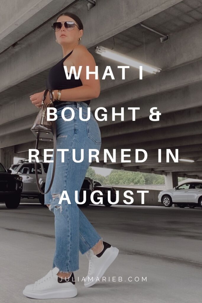 WHAT I BOUGHT (& returned) IN AUGUST: http://www.juliamarieb.com/2020/08/30/what-i-bought-(and-returned)-in-august/ | @julia.marie.b