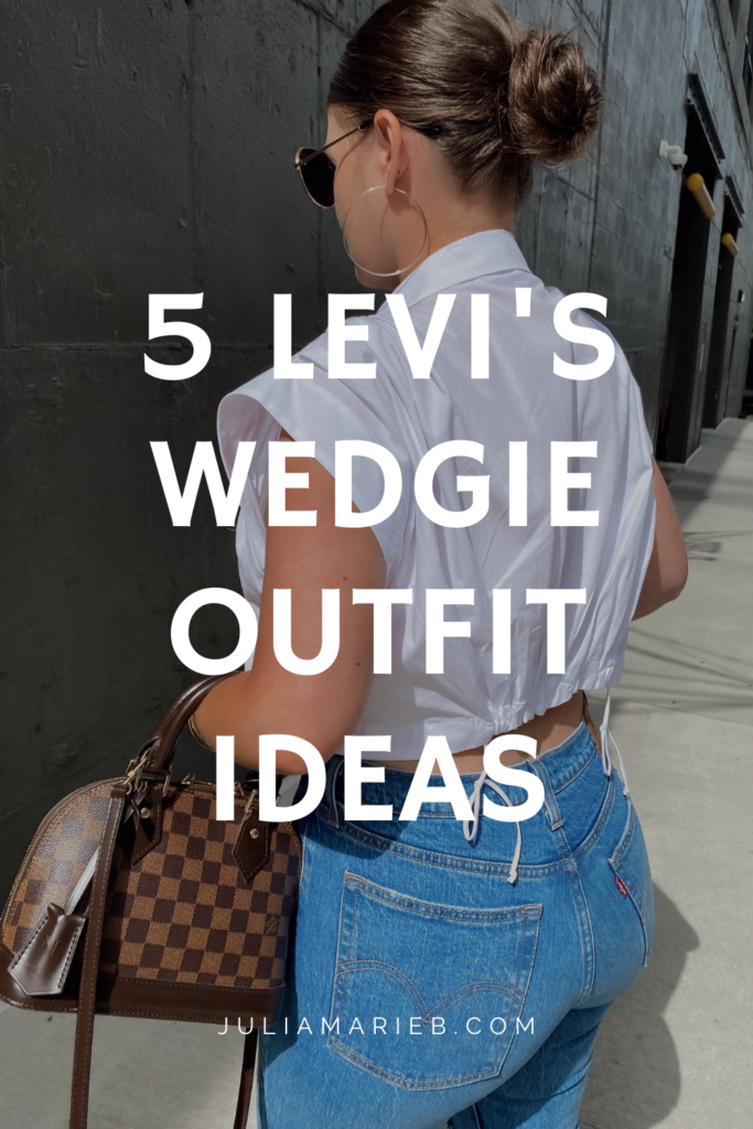 5 LEVI'S WEDGIE OUTFIT IDEAS: http://www.juliamarieb.com/2020/08/02/ro5:-levis-wedgie/ | @julia.marie.b