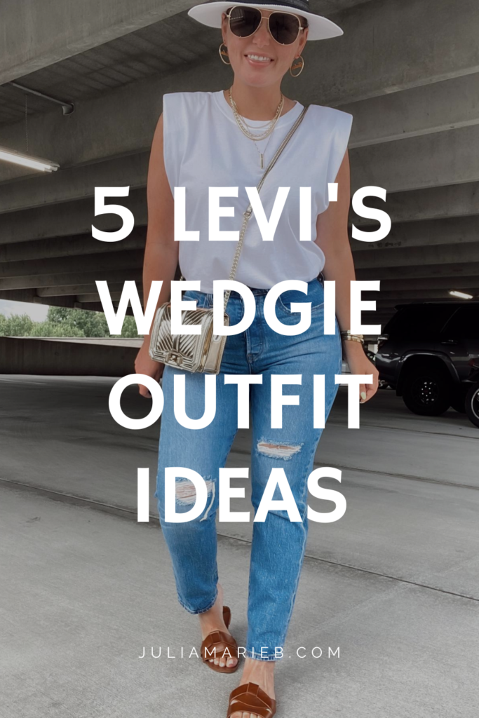 5 LEVI'S WEDGIE OUTFIT IDEAS: http://www.juliamarieb.com/2020/08/02/ro5:-levis-wedgie/ | @julia.marie.b