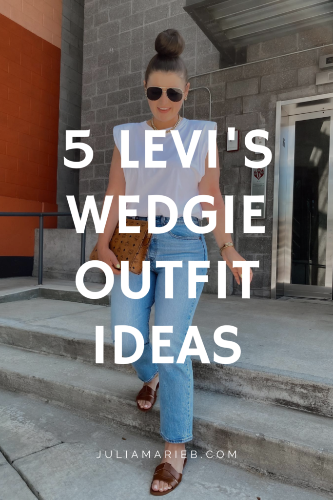 5 LEVI'S WEDGIE OUTFIT IDEAS: http://www.juliamarieb.com/2020/08/02/ro5:-levis-wedgie/ | @julia.marie.b