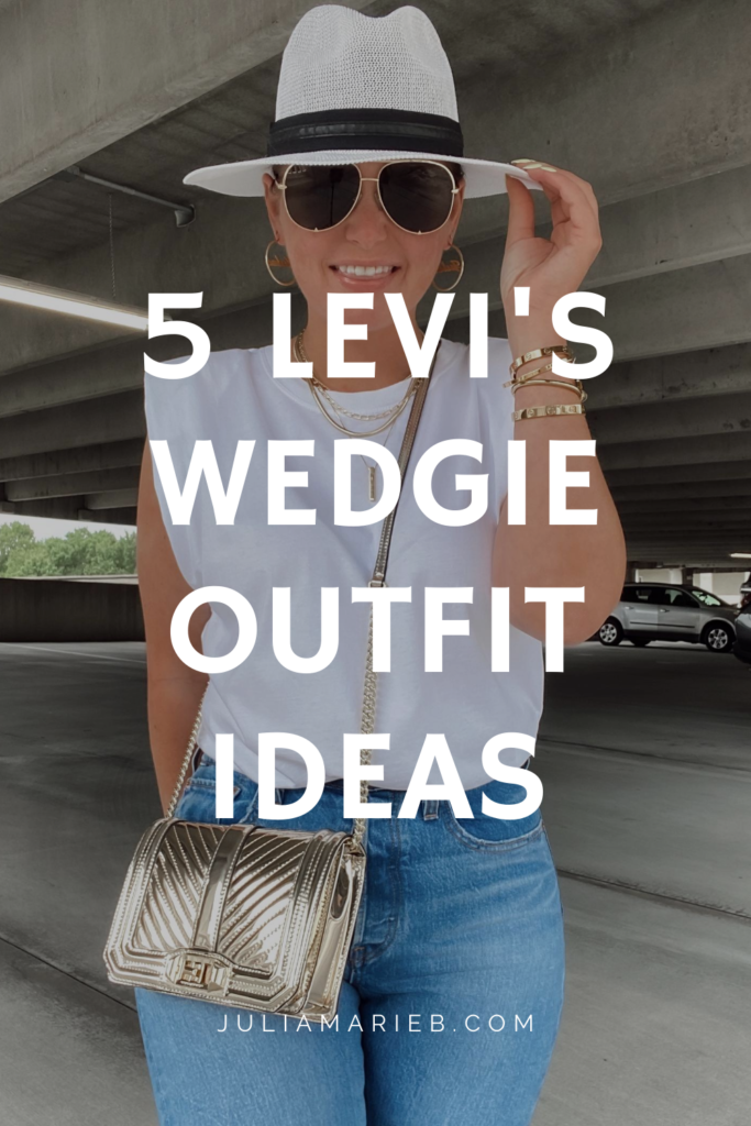 5 LEVI'S WEDGIE OUTFIT IDEAS: http://www.juliamarieb.com/2020/08/02/ro5:-levis-wedgie/ | @julia.marie.b