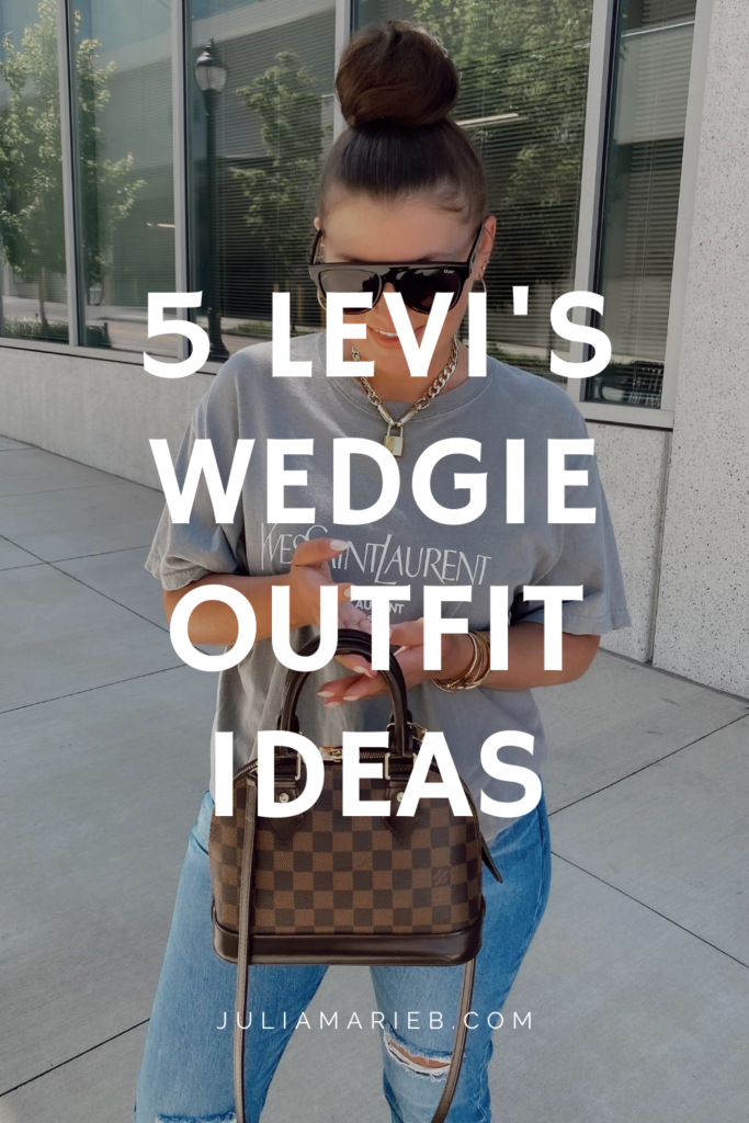 5 LEVI'S WEDGIE OUTFIT IDEAS: http://www.juliamarieb.com/2020/08/02/ro5:-levis-wedgie/ | @julia.marie.b