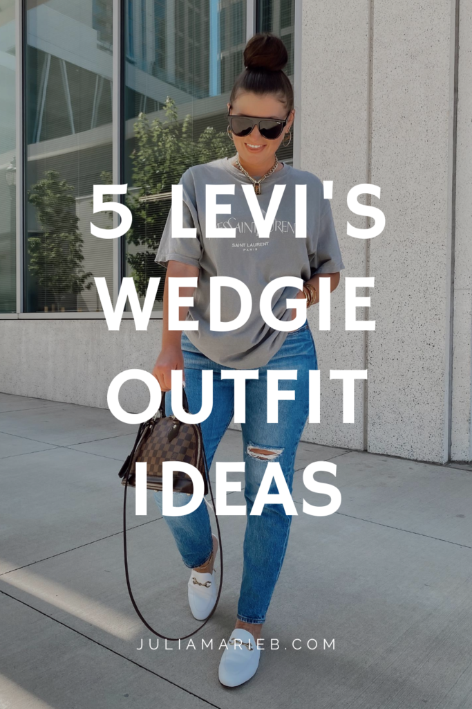 5 LEVI'S WEDGIE OUTFIT IDEAS: http://www.juliamarieb.com/2020/08/02/ro5:-levis-wedgie/ | @julia.marie.b