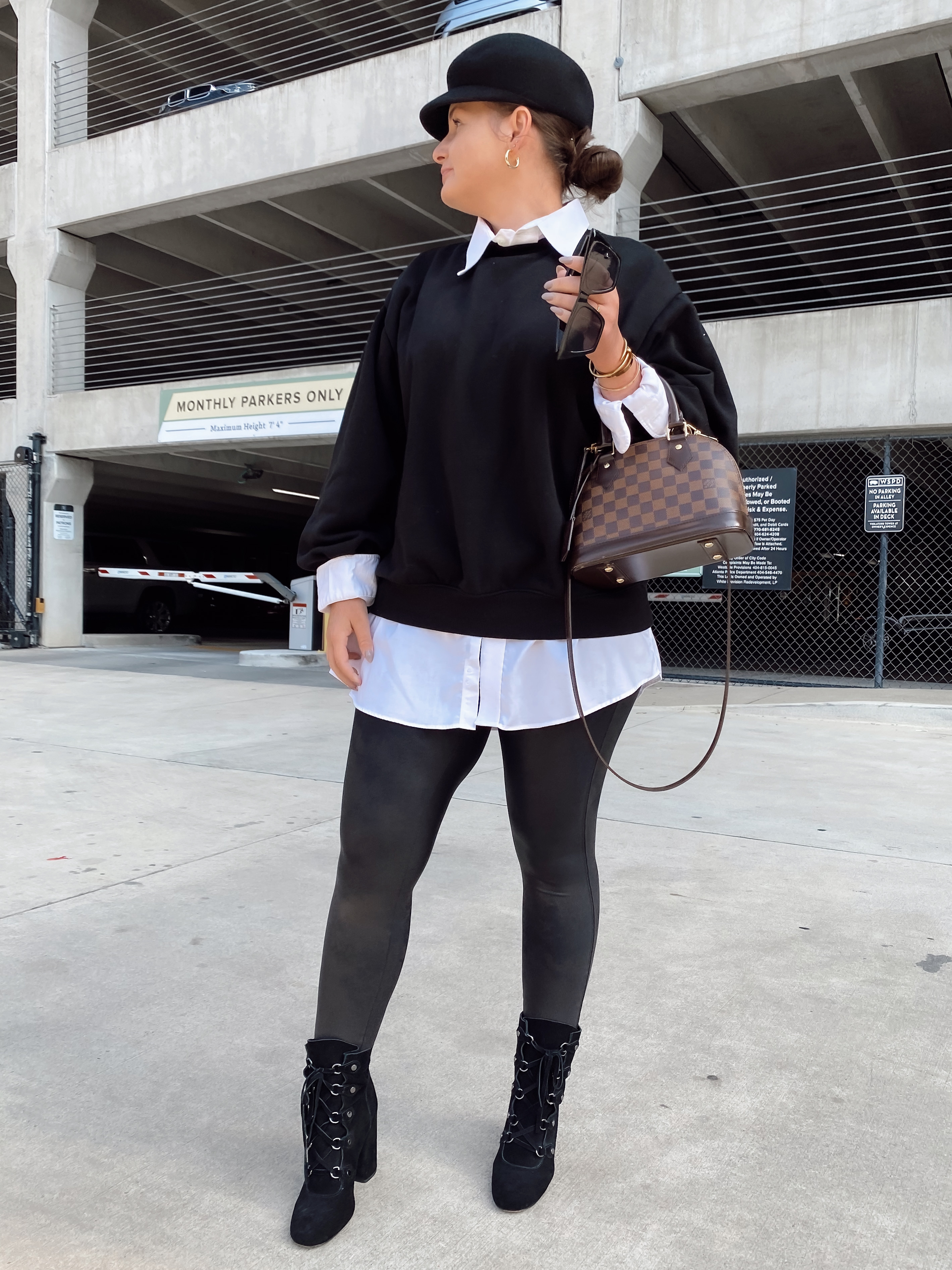 Bought and Style Black Legging/Pants Petite Women Only ALMA BB Bag Style  Inspiration