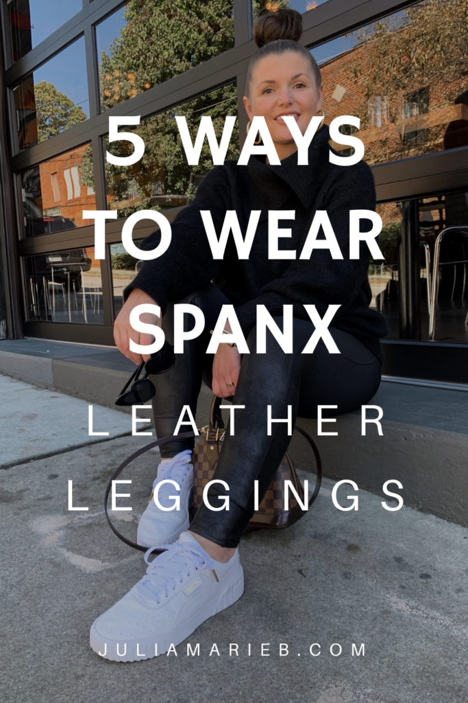 5 WAYS TO WEAR SPANX LEATHER LEGGINGS: http://www.juliamarieb.com/2020/10/04/5-ways-to-wear-spanx-leather-leggings-|-the-real-of-5/ @julia.marie.b