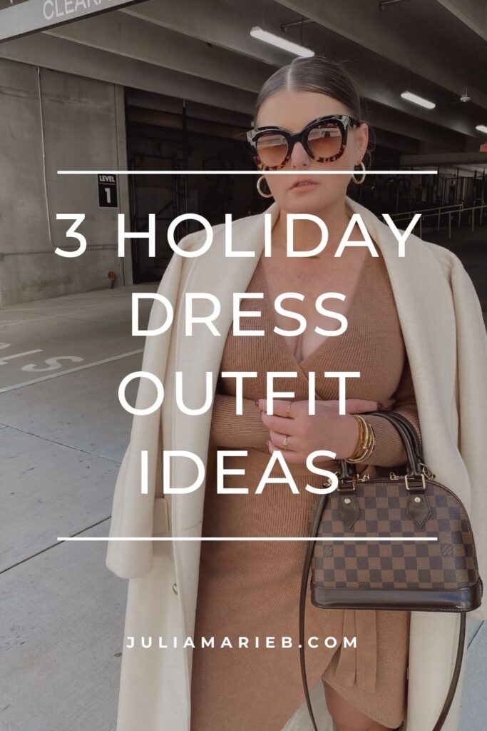 3 HOLIDAY DRESS OUTFIT IDEAS: http://www.juliamarieb.com/2020/11/22/3-holiday-dress-outfit-ideas/ | @julia.marie.b