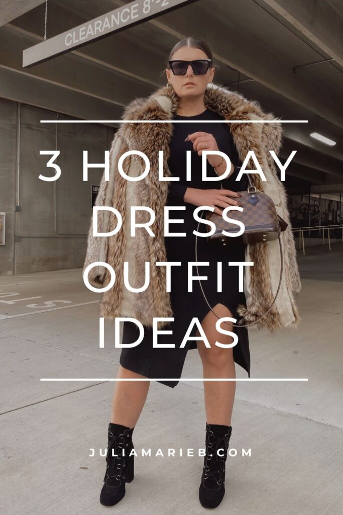 3 HOLIDAY DRESS OUTFIT IDEAS: http://www.juliamarieb.com/2020/11/22/3-holiday-dress-outfit-ideas/ | @julia.marie.b