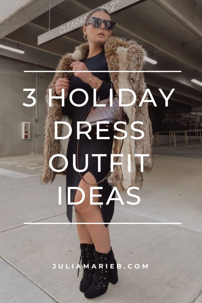 3 HOLIDAY DRESS OUTFIT IDEAS: http://www.juliamarieb.com/2020/11/22/3-holiday-dress-outfit-ideas/ | @julia.marie.b