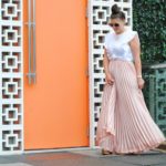 Blush Maxi Skirt to Transition from Summer to Fall