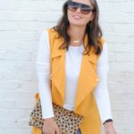 Fall Outfit with a Yellow Duster Vest