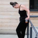 Spring Fashion: Velvet Jogger Jumpsuit