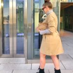 FALL FASHION OUT: SWEATER DRESS, TRENCH COAT AND LACE UP BOOTIES @julia.marie.b