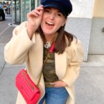 FALL FASHION: OVERSIZED FLOOR LENGTH COAT & BAKER BOY HAT @julia.marie.b