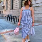 SUMMER CASUAL OUTFIT: STRIPE TIERED DRESS @julia.marie.b