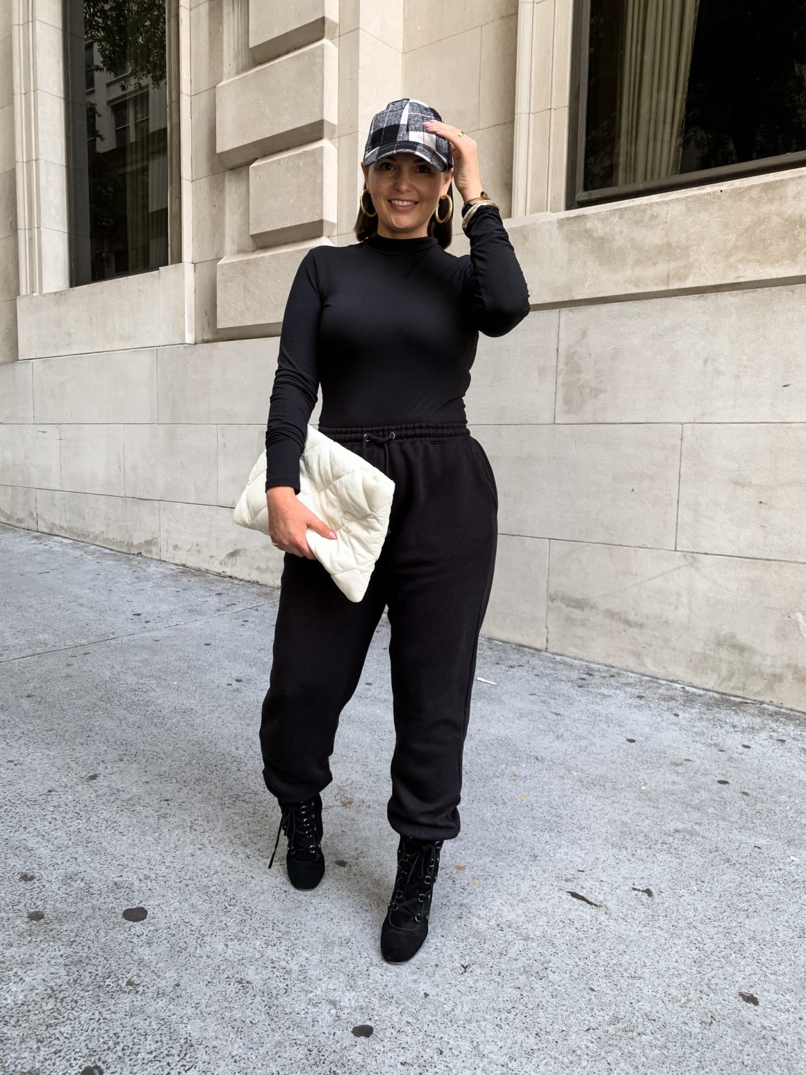90s sweatpants outfit