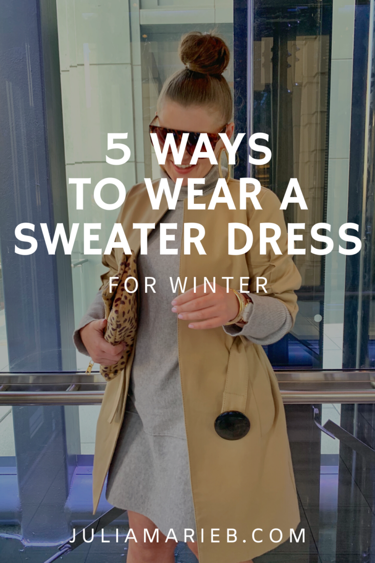 5 WAYS TO STYLE A SWEATER DRESS: THE RULE OF 5