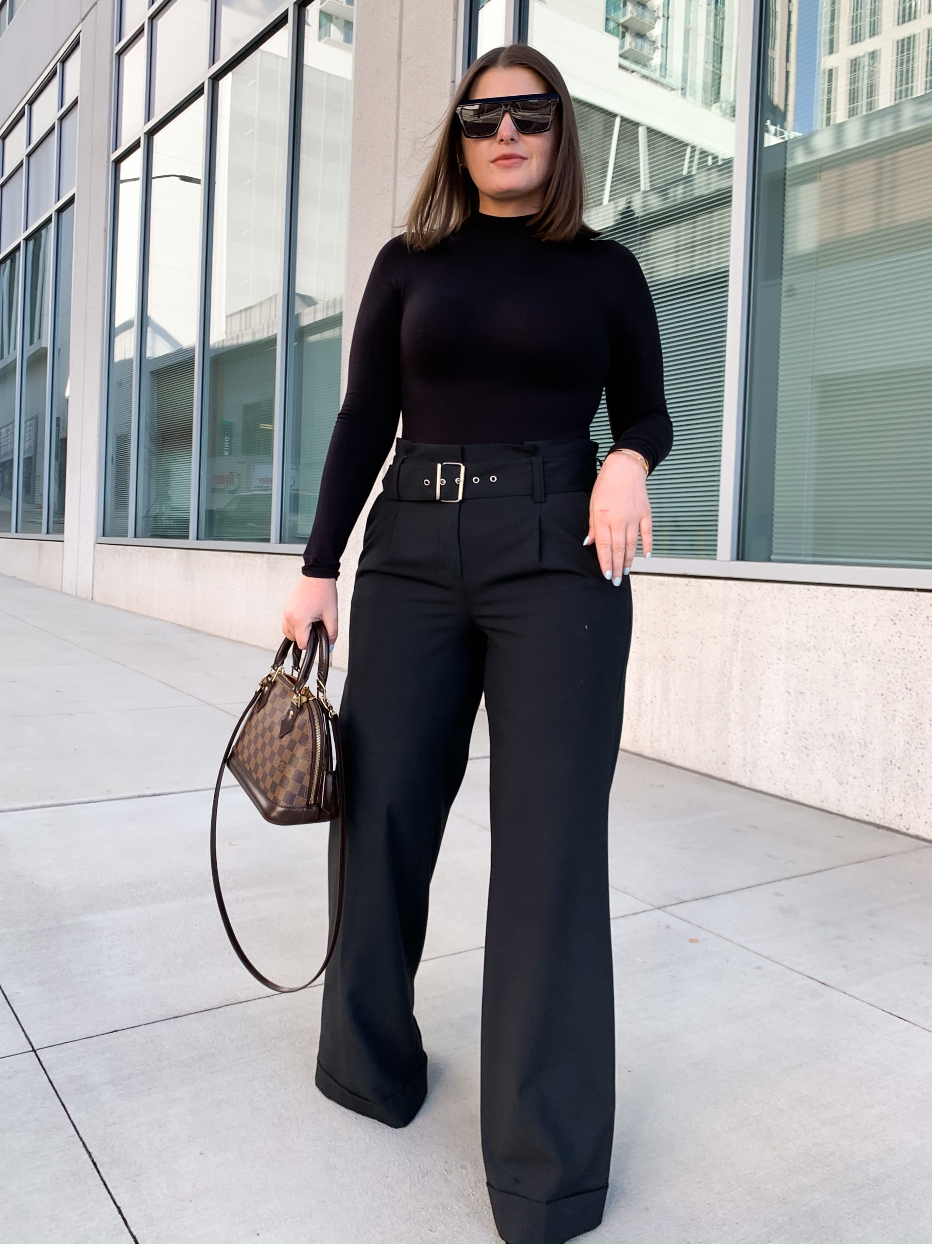 QUALITY OVER QUANTITY | CHIC WORKWEAR: HIGH WAIST WIDE LEG TROUSERS