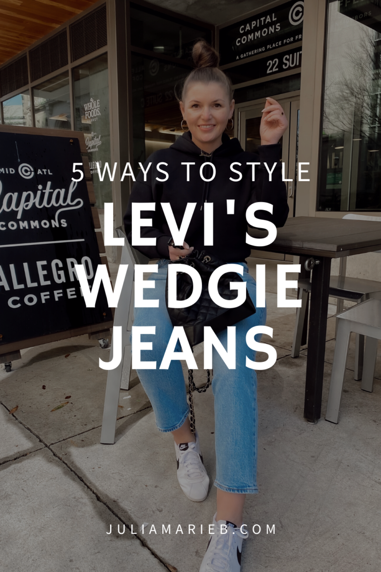 5 WAYS TO WEAR LEVI’S WEDGIE JEANS | THE RULE OF 5