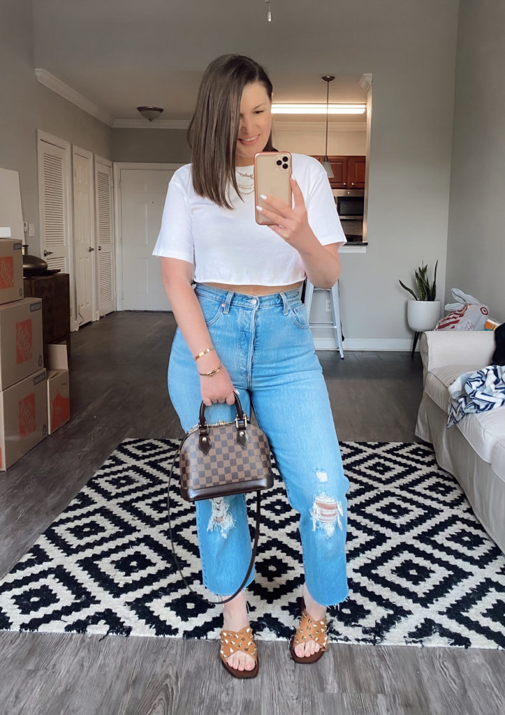 5 WAYS TO WEAR LEVI'S RIBCAGE JEANS FOR SPRING | THE RULE OF 5