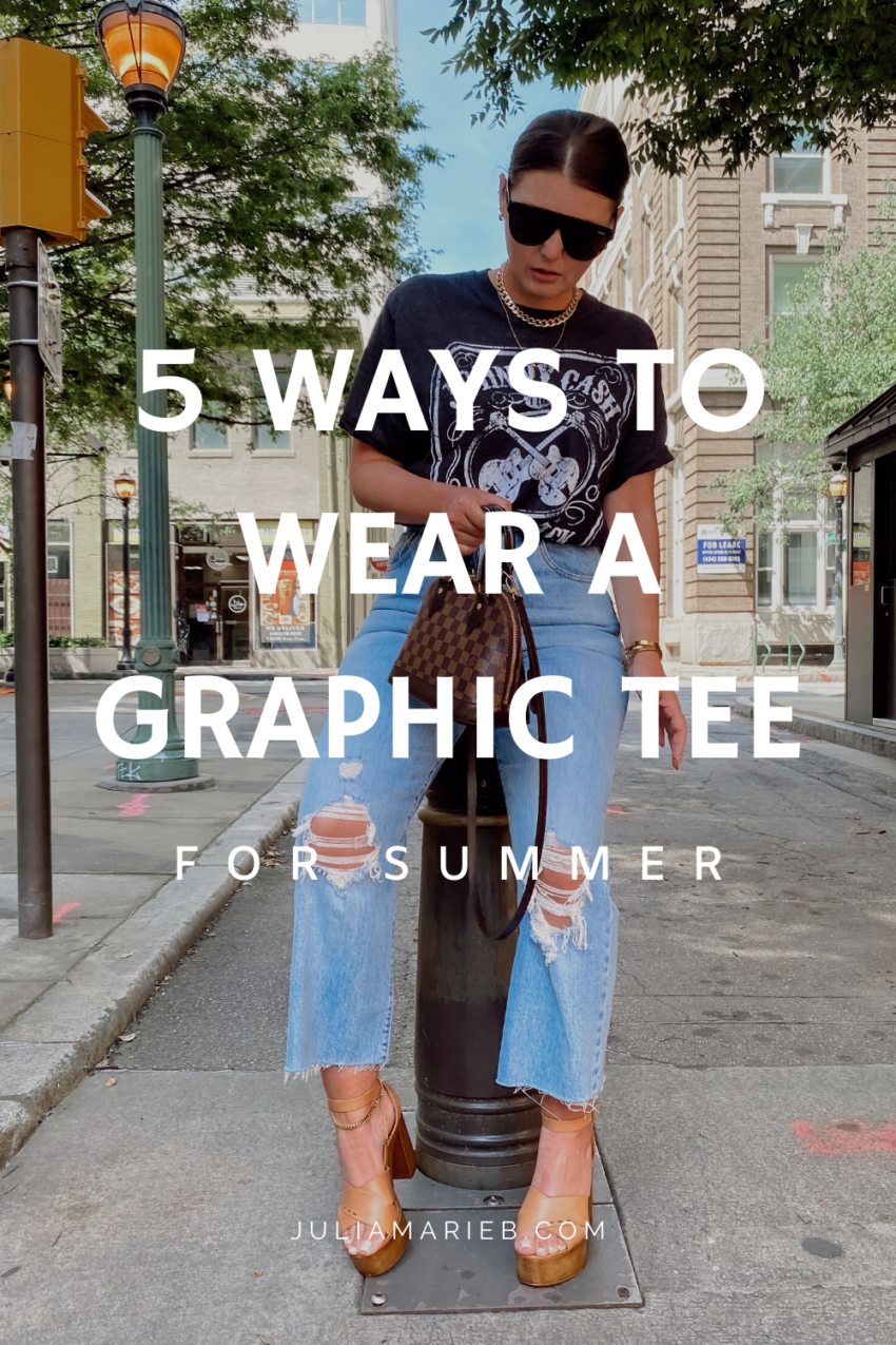 5 WAYS TO STYLE GRAPHIC TEE FOR SUMMER | THE RULE OF 5