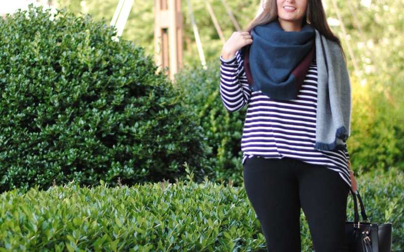 Mud Pie Striped Piko