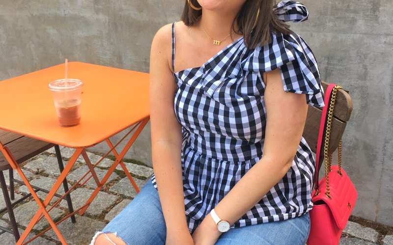 Summer Fashion: Black and White Gingham and Slim Boy Jeans