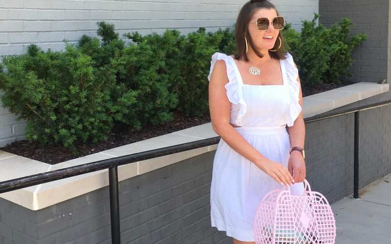 Summer Fashion: White Eyelet Dress