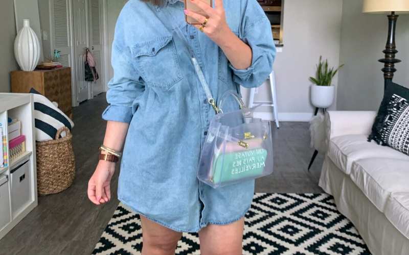 8 WAYS TO WEAR A DENIM DRESS: THE RULE OF 5