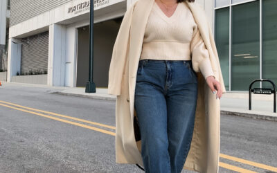 HOW TO DECIDE IF A TREND IS WORTH INVESTING IN | DENIM TREND: HIGH WAIST SLOUCHY JEANS WITH TAPERED ANKLES